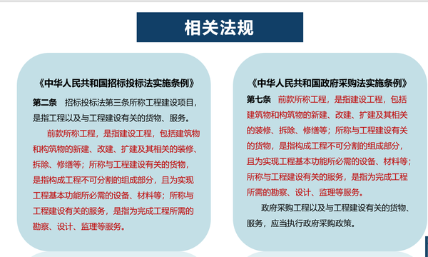 和2015年实施的《政府采购法实施条例》对采用招标方式采购的政府采购